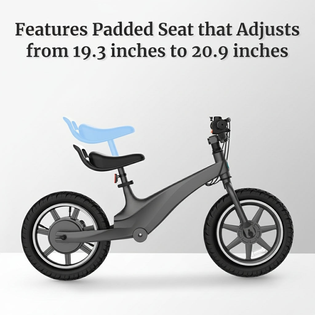 Elektrisches Balance-Bike für Kinder, 14" Luftreifen, 36V 250W Motor, bis zu 25 km Reichweite, verstellbarer Sitz – E-Motorrad für Jungen & Mädchen