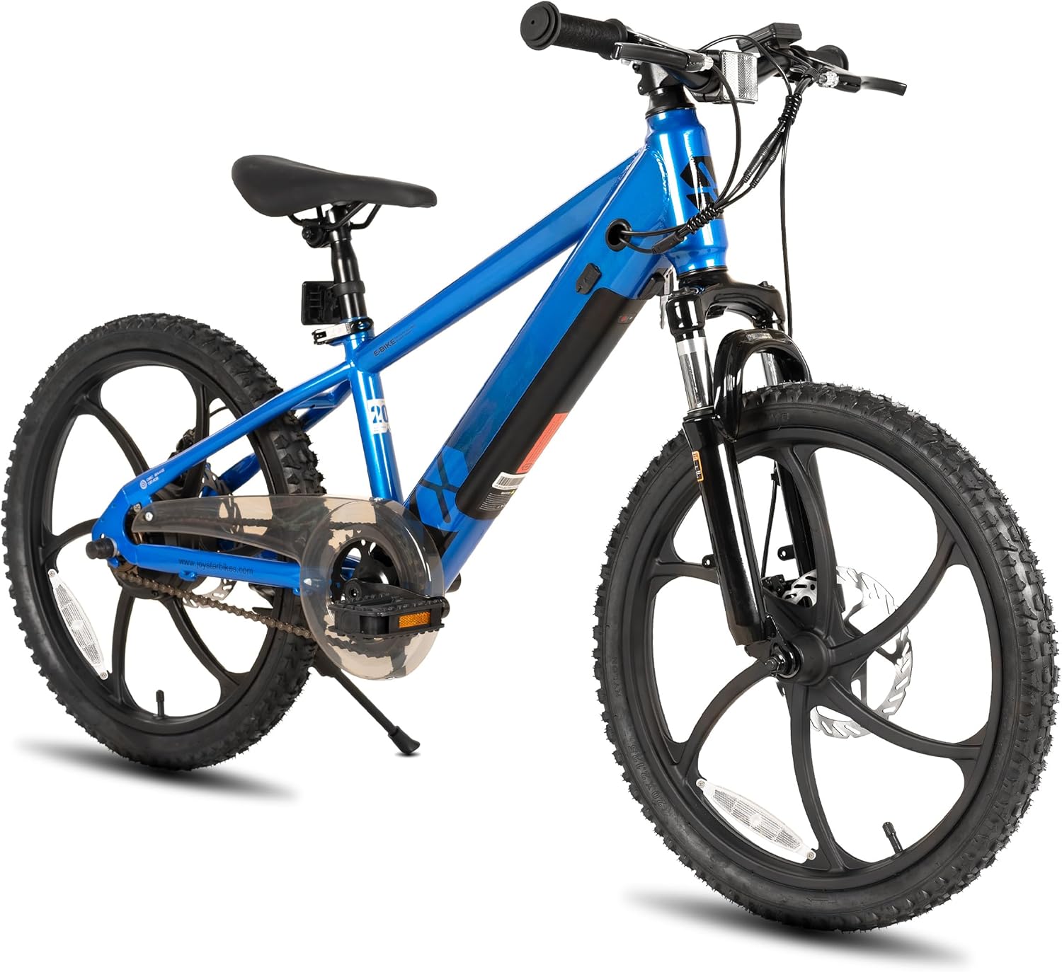 24-Zoll Elektrofahrrad für Jugendliche, 250W Bürstenloser Motor, 25km/h E-Mountainbike mit 25km Reichweite