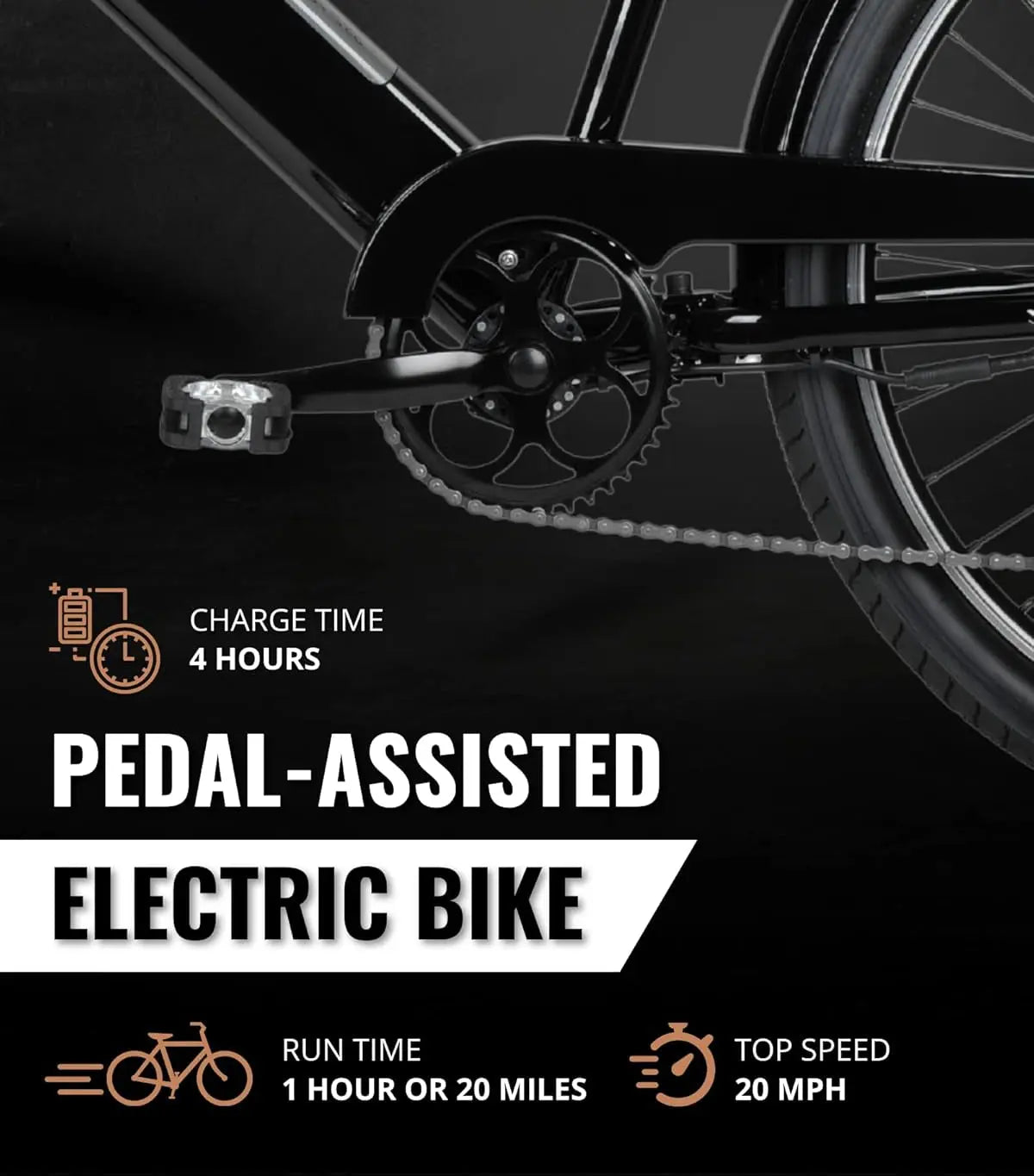 E-Bike mit hoher Reichweite für den Stadtverkehr