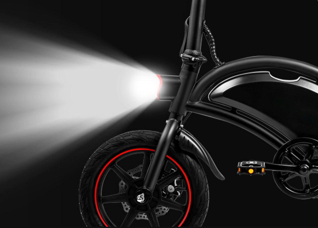 Kompaktes Elektrofahrrad, ideal für Wohnung und Büro